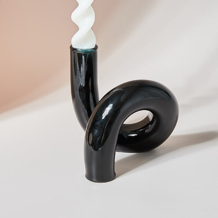 Skanto | Lysestake laget av glassvase