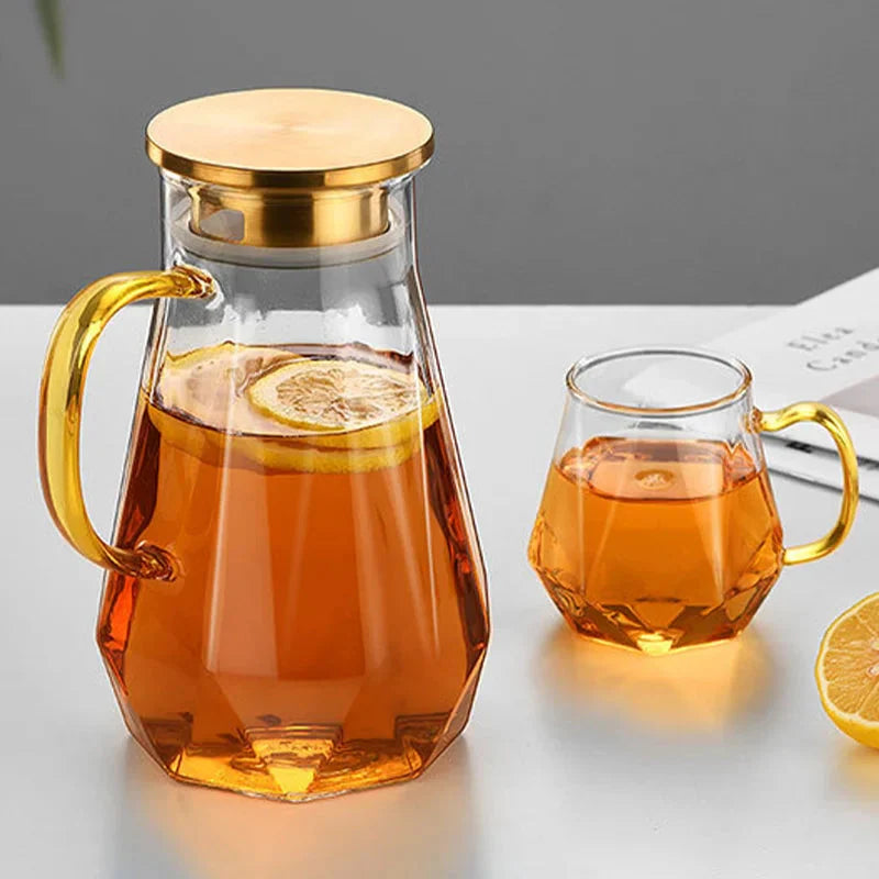 Glass Vannflaske Kjele Gradient Diamantformet Vann Kjele Vannkopper | Skanto