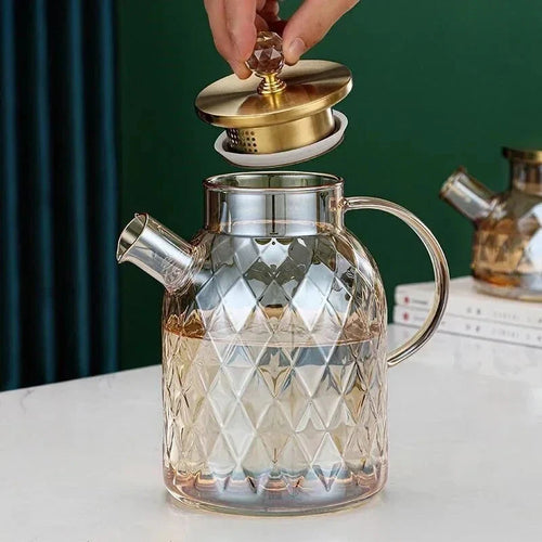 Glass Vannflasker Amber Farge Hjem Blomster Tekanne Kjele Termos | Skanto
