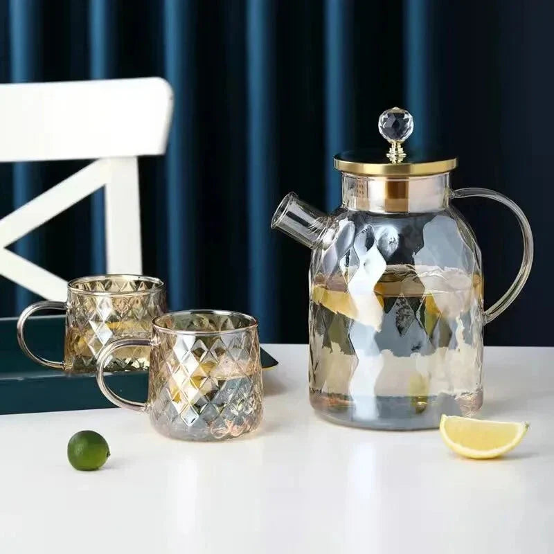 Glass Vannflasker Amber Farge Hjem Blomster Tekanne Kjele Termos | Skanto