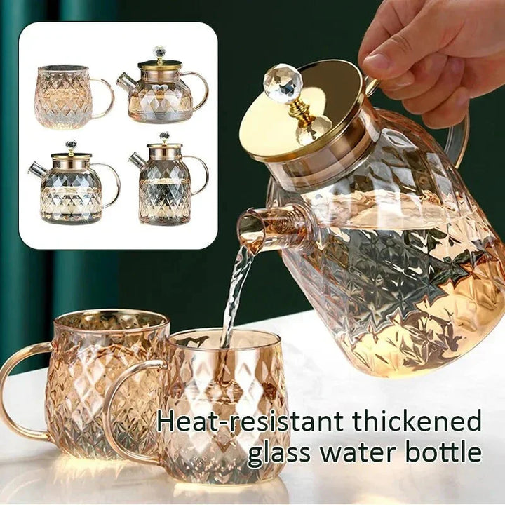 Glass Vannflasker Amber Farge Hjem Blomster Tekanne Kjele Termos | Skanto