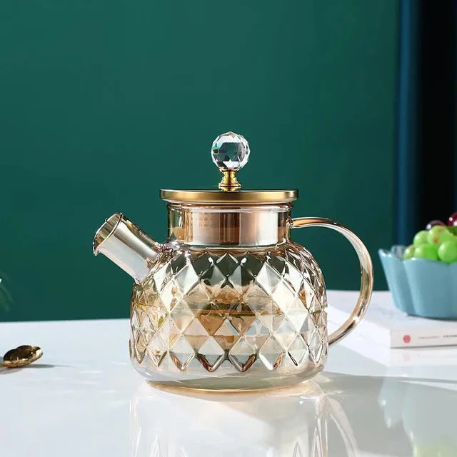 Glass Vannflasker Amber Farge Hjem Blomster Tekanne Kjele Termos | Skanto