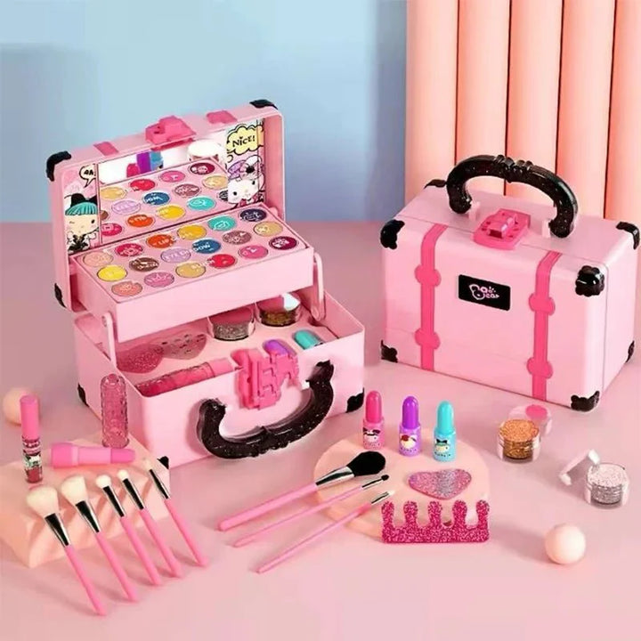 Skanto | Glimmerjoy Makeup Kit – Sikkert og Fargerikt Sminkesett for Kreative Barn