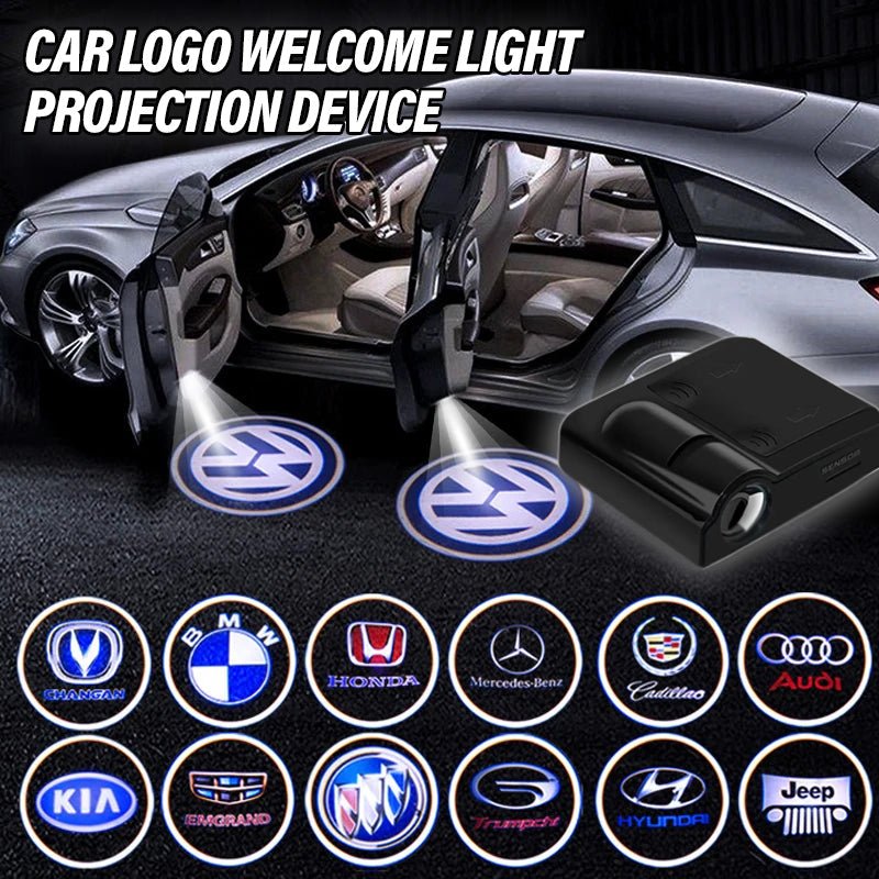 Logoprosjektor for Autotüren | Kabellose LED-Begrüßungsleuchte | Individuelles logo