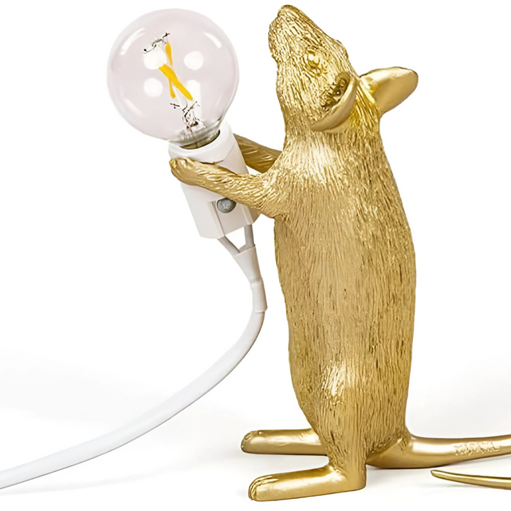 Skanto | LED Harpiks Mus Bordlampe Moderne Belysning