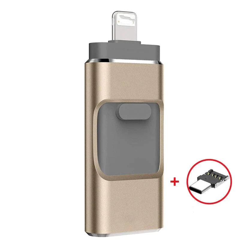 Skanto | DataFlex 4-i-1 Minnepinne – USB-lagring for telefon, nettbrett og PC