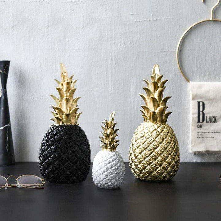 Gylden Ananas Kjøkken Dekorasjon Med En Moderne Nordisk Stil | Skanto