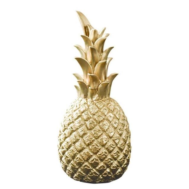 Gylden Ananas Kjøkken Dekorasjon Med En Moderne Nordisk Stil | Skanto