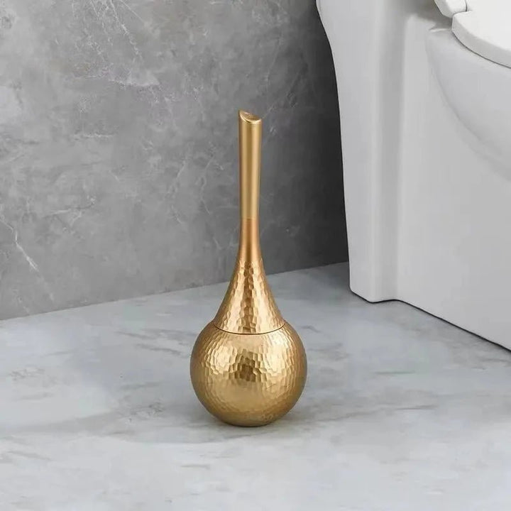 Skanto | GOLDENLUXE – Skulpturert toalettbørste med elegant metallisk design for moderne bad