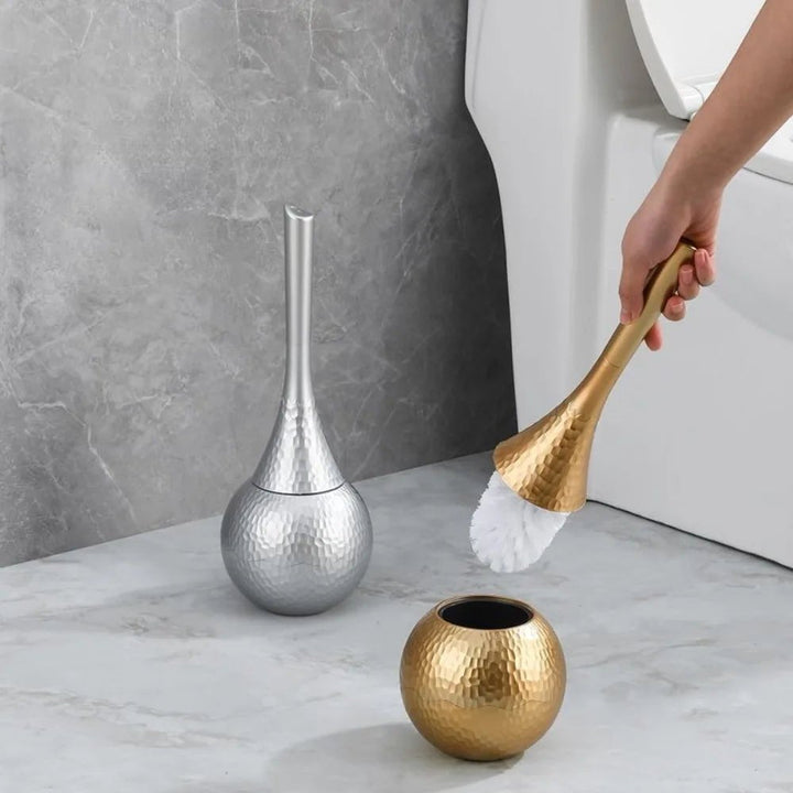 Skanto | GOLDENLUXE – Skulpturert toalettbørste med elegant metallisk design for moderne bad