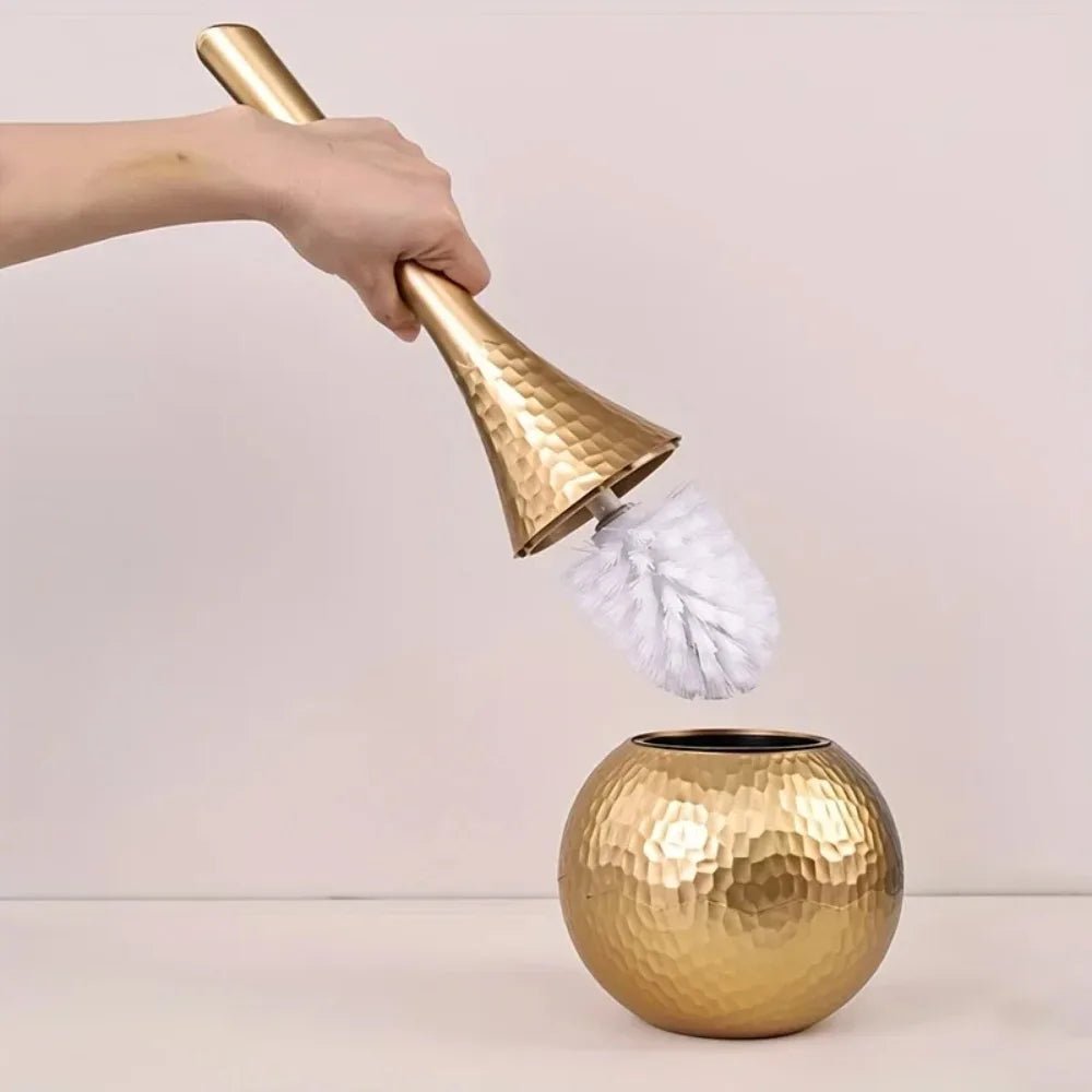 GOLDENLUXE – Elegant, moderne toalettbürste mit edlem Metalldesign für moderne badezimmer