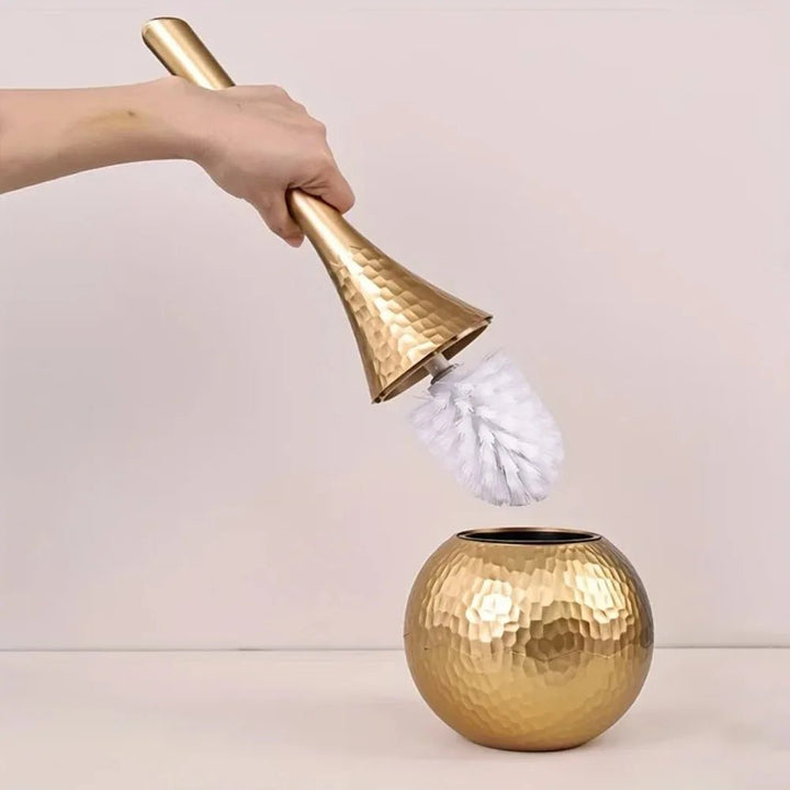 GOLDENLUXE – Elegant, moderne toalettbürste mit edlem Metalldesign für moderne badezimmer