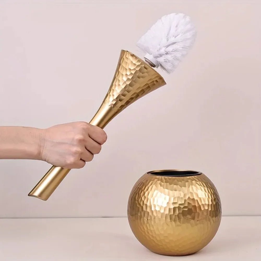 GOLDENLUXE – Elegant, moderne toalettbürste mit edlem Metalldesign für moderne badezimmer