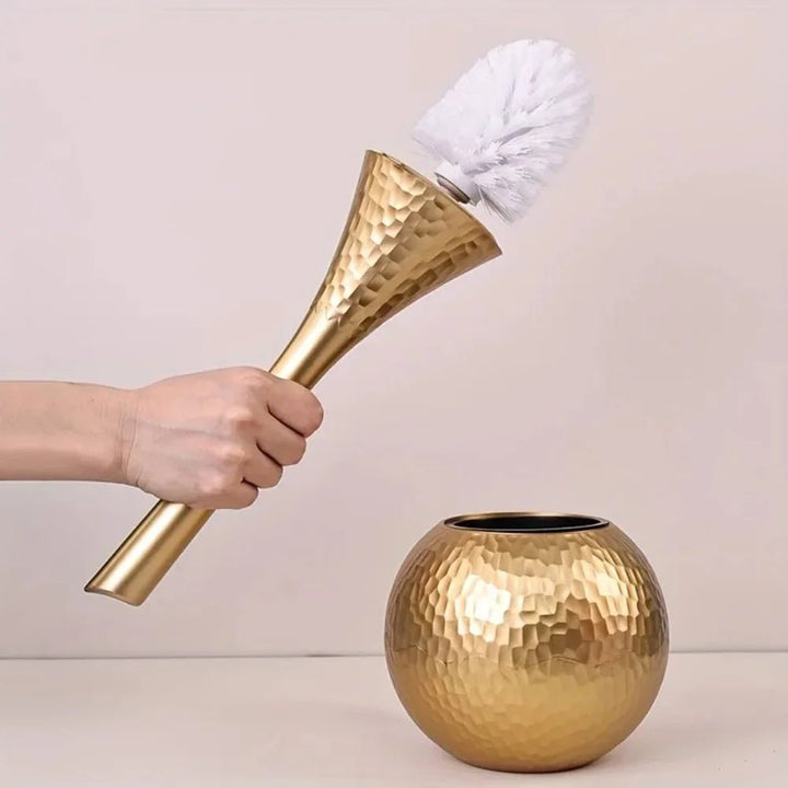 GOLDENLUXE – Elegant, moderne toalettbürste mit edlem Metalldesign für moderne badezimmer