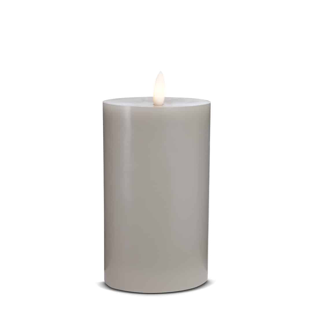 LED Stearinlys (1 stk) med realistisk 3D flamme 7,5 x 15 cm | Skanto