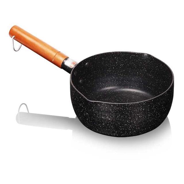 Granittbelegg Sauteuse med Trehåndtak | Skanto