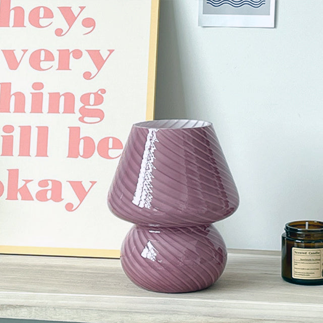 Skanto | LED Skrivebordslampe i Soppshape laget av Glass