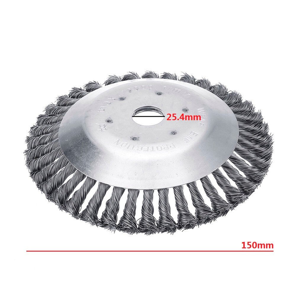 Skanto | Weed Brush for Trimmer – Robust Wire Brush Made of Steel for Joint Paving Garden Care