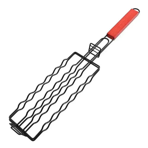 Grillkurv Rustfritt Stål BBQ Verktøy Grillrack for Pølse | Skanto