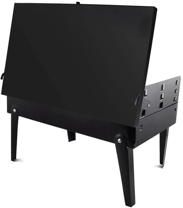 Skanto | Grillmate Fold – Sammenleggbart stål kofferthusgrill for hage, camping og utendørs BBQ