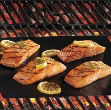 Skanto | Gjenbrukbar Non-Stick BBQ Grillmatte for Utendørs Matlaging