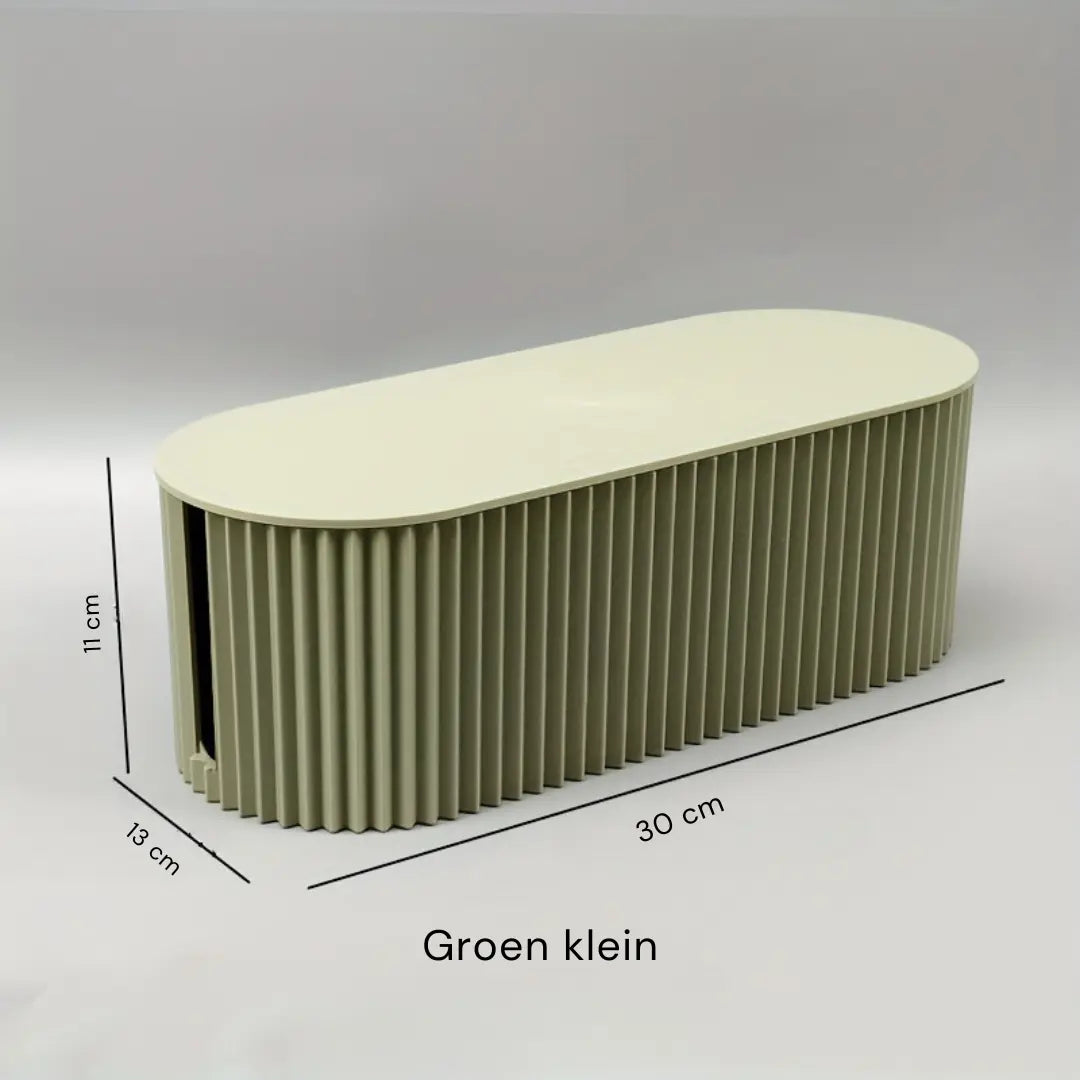 Skanto | Ordoca Kabelboks Skrivebordsorganisator | Kabelhåndtering & Lagring | Hvit | 30x11x13 cm