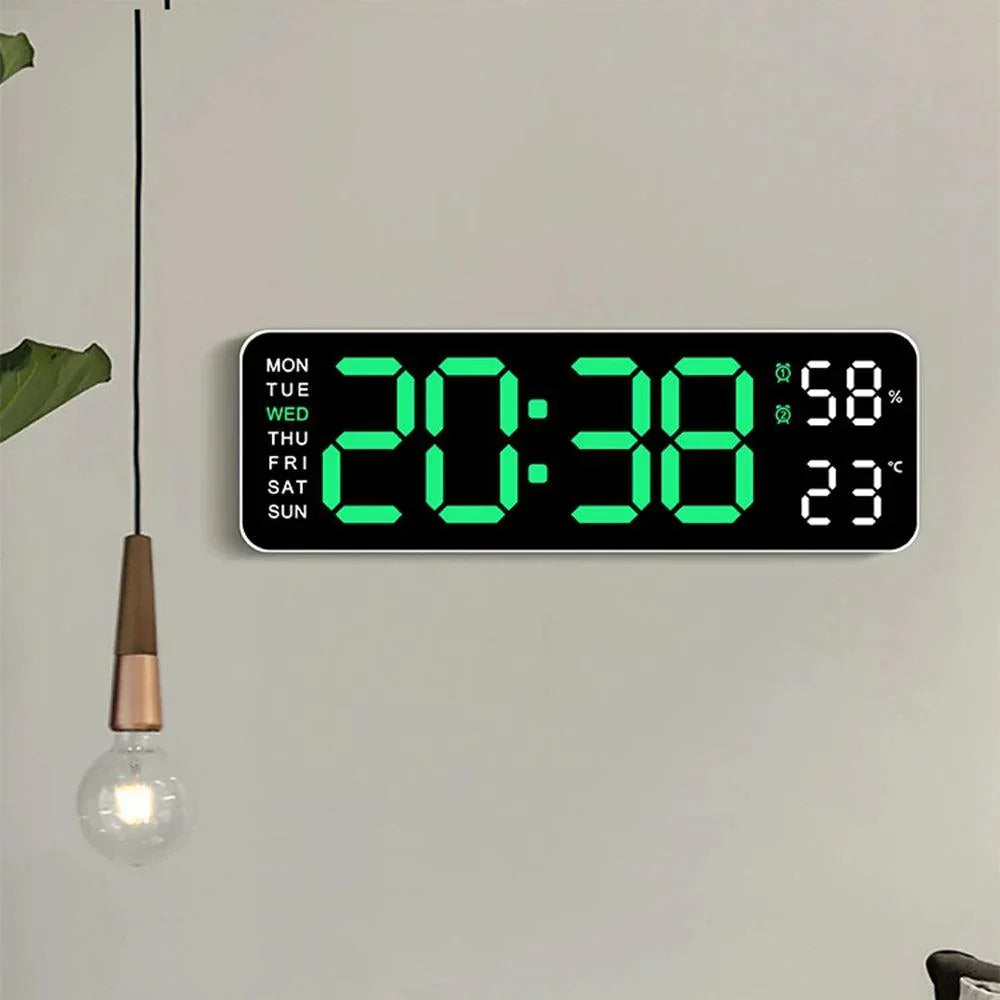 Skanto | Multifunksjonell Elektronisk Vekkerklokke med USB Strøm og Lesbar Skjerm