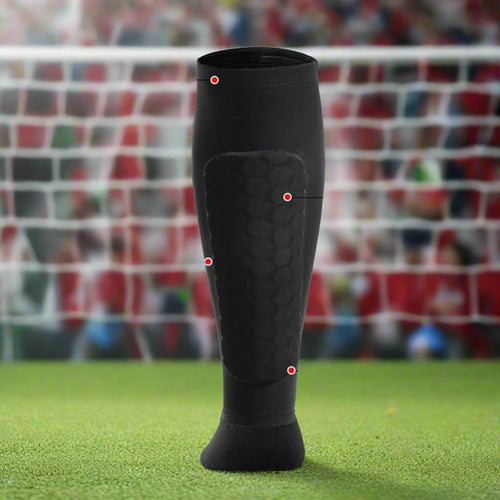 Skanto | EliteGuard Pro Honeycomb Leggholdere | Holdbare fotball kompresjonsærmer for forbedret sikkerhet og mobilitet