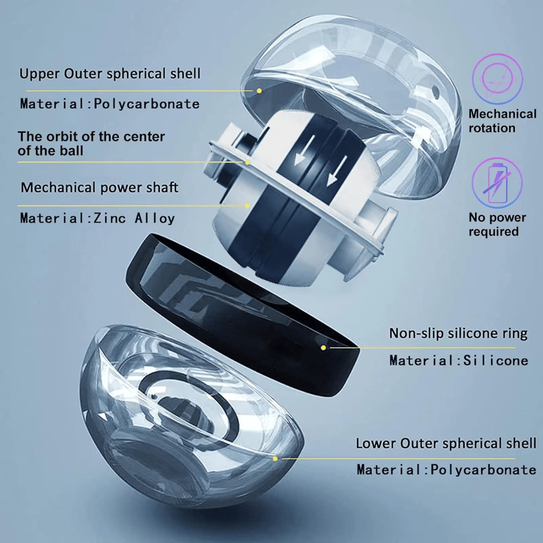 Norvo | Gyropower Selvdrevet underarms trener – Gyroskopisk håndtrener for grepstyrke og håndledds trening