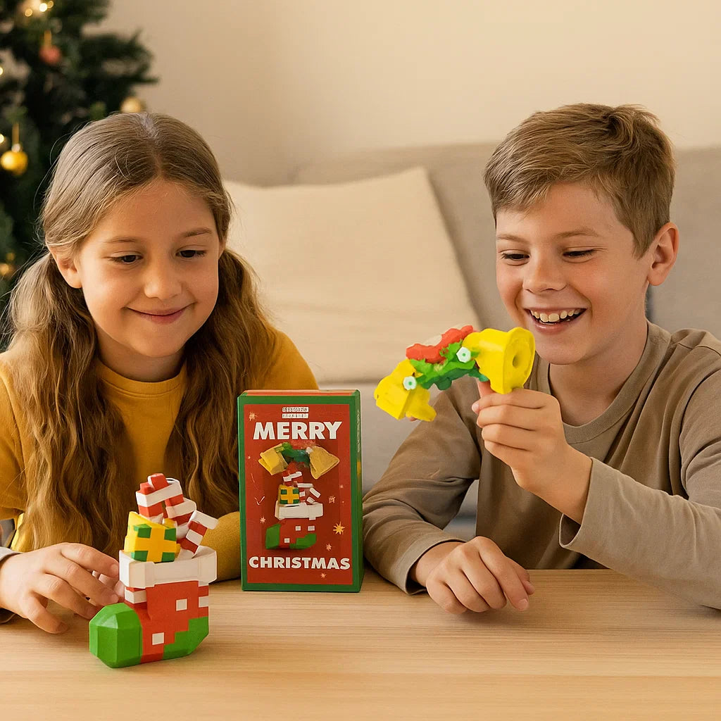 Skanto | Kreative Byggekloss Julefigurer - Moro for Hele Familien