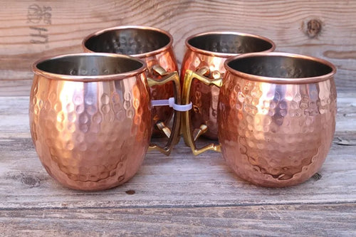 Skanto | Hammered Copper Mug Set - ChillCopper