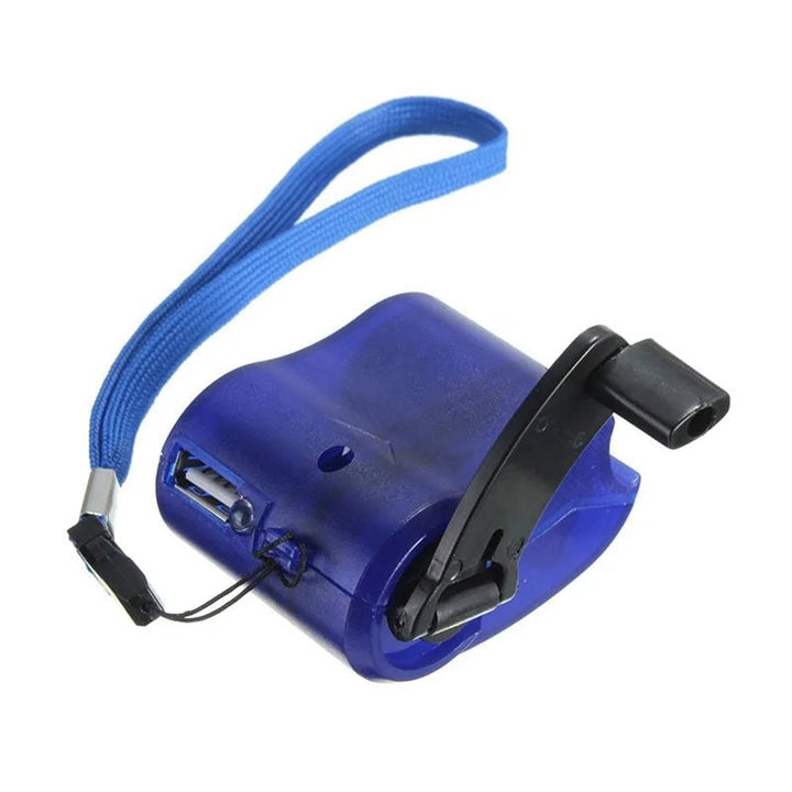 Skanto | HandCrank Lader – Bærbar USB Nødlader for Utendørs Overlevelse
