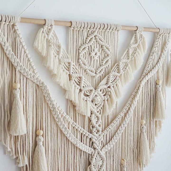 Skanto | Håndlaget Makramé Veggdekor Skandinavisk Boho Innredning