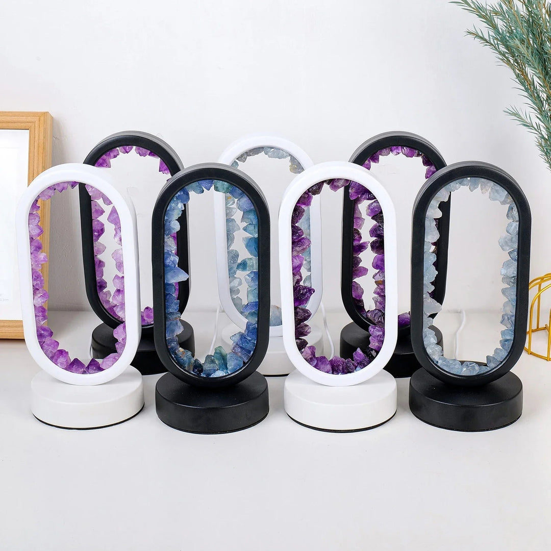Skanto | Håndlaget Ametystlampe - Serenith