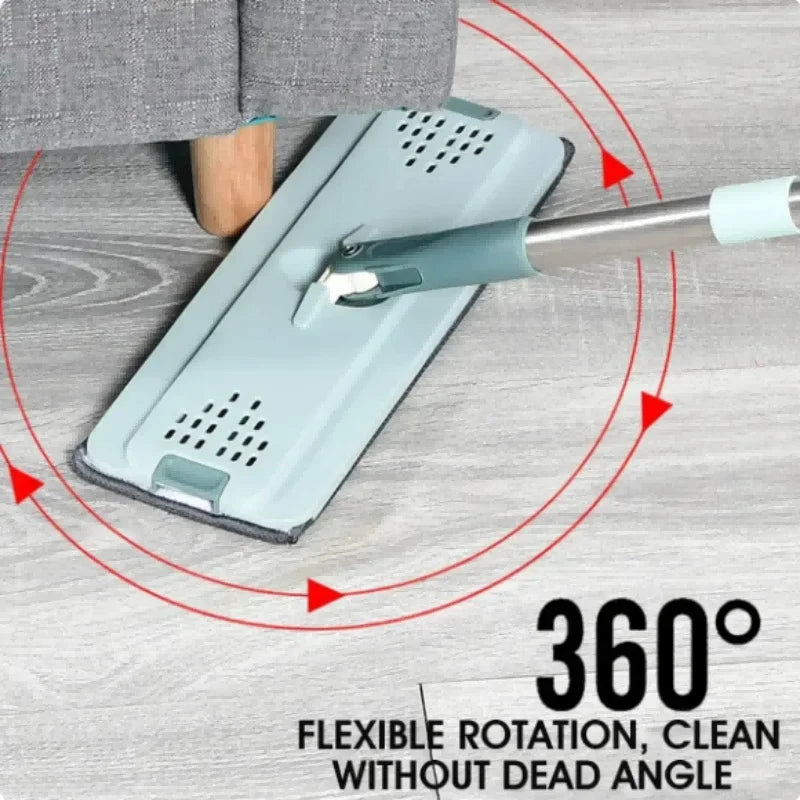 Skanto | Håndfri Flat Mopp med bøtte - FlexiMop