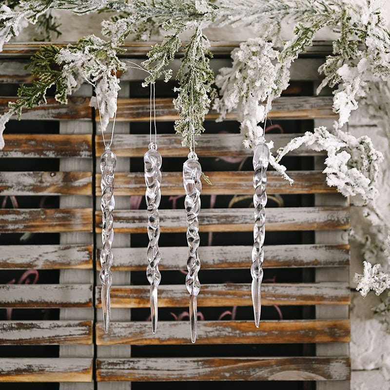 Skanto | Henge Juleislavornamenter - Juletre Henge Isvornamenter Pakke