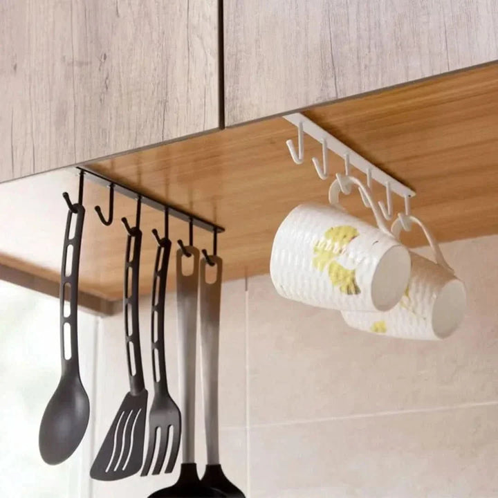 Skanto | Under Cabinet Hanging Rack – Plassbesparende Kjøkkenorganisator