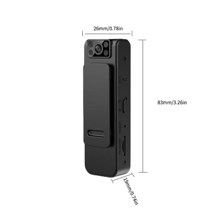 Skanto | HD Magnetisk Klips Kamera med Vidvinkelobjektiv