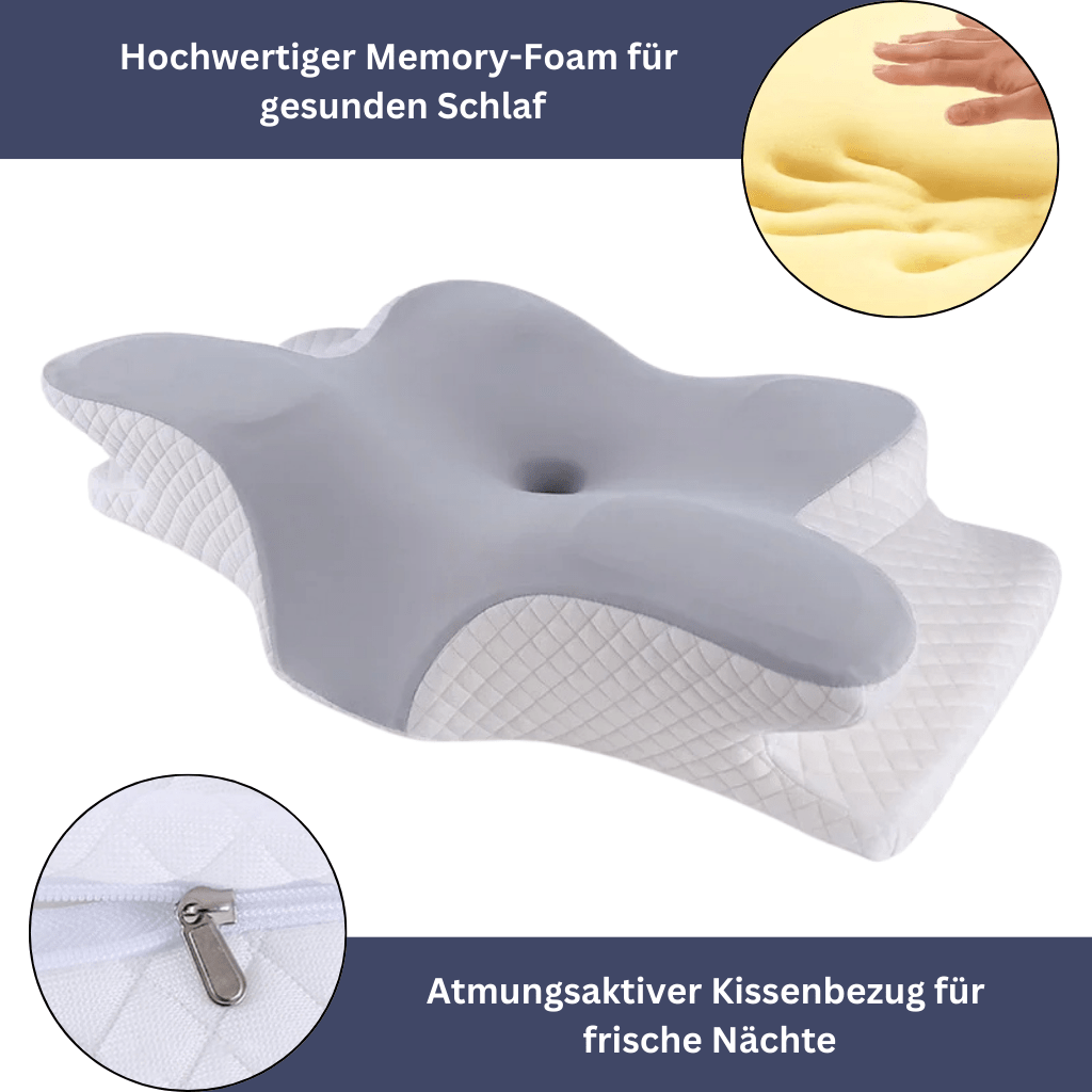 Skanto | Health Pur Pillow – Ergonomisk Minne Skumpute for Nakke- og Skulder Smerter Lindring