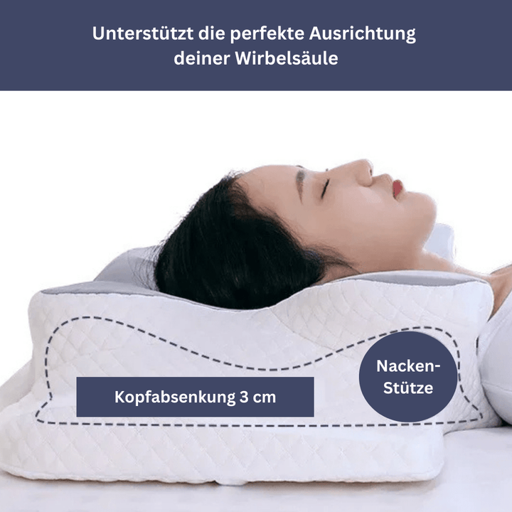 Skanto | Health Pur Pillow – Ergonomisk Minne Skumpute for Nakke- og Skulder Smerter Lindring