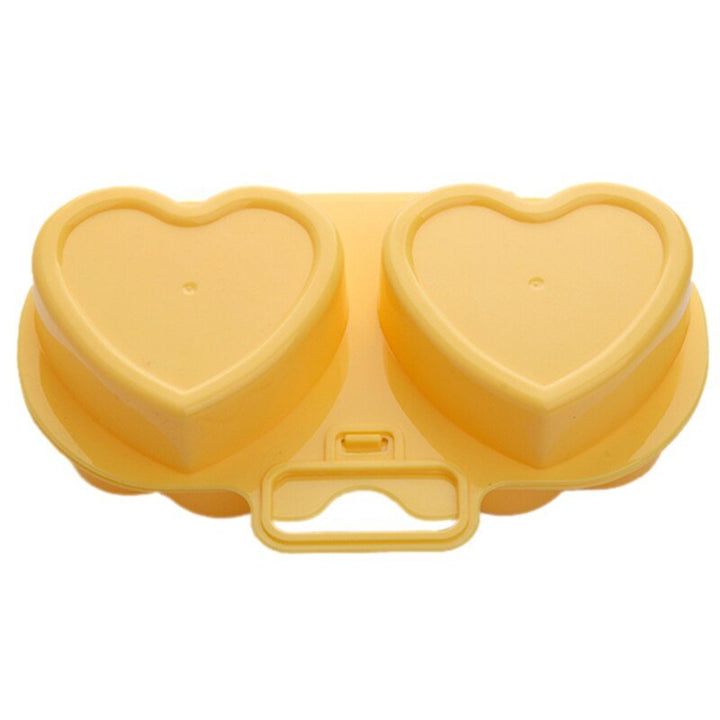 Hjerte- og Blomsterformet Egg Dampkjele Matlagingsform Egg Pocher Gadget | Skanto