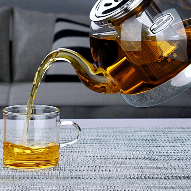 Varmeresistent klart glass tekanne husholdning tykkere tekanne | Skanto