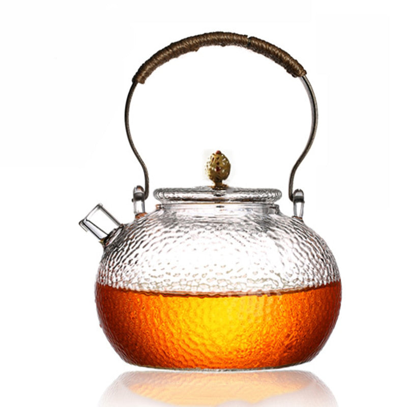 Varmebestandig glass tekanne tefilter tesett kettle kaffete pot | Skanto