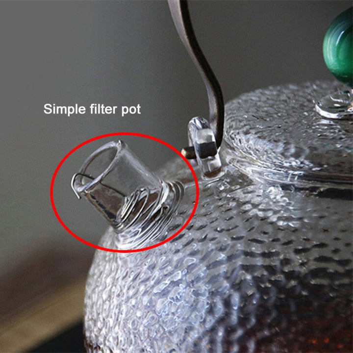 Varmebestandig glass tekanne tefilter tesett kettle kaffete pot | Skanto