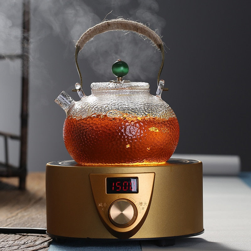 Varmebestandig glass tekanne tefilter tesett kettle kaffete pot | Skanto