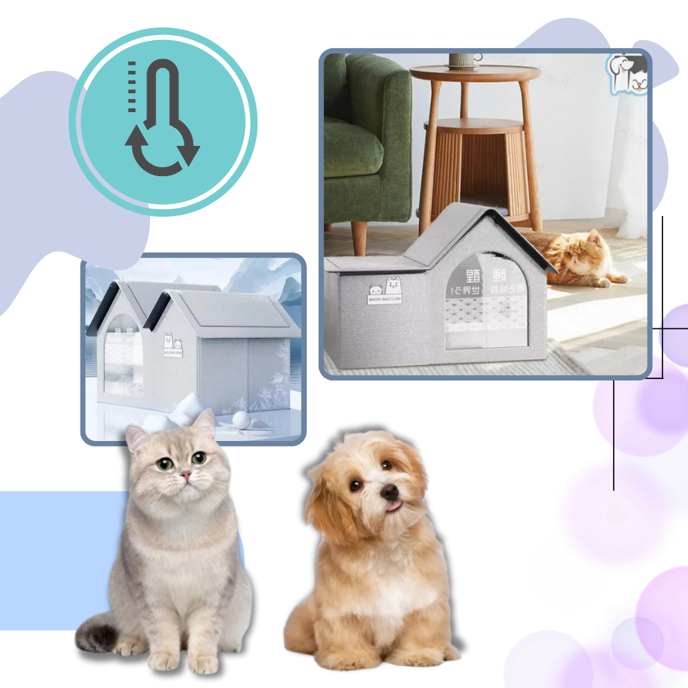 Isolerte og Varmereflekterende Kjølige Kattehus