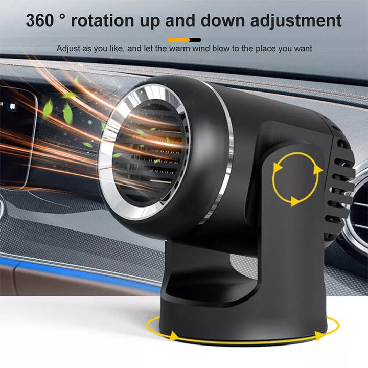 Skanto | 12V Bærbar Bilvarmer med 360° Rotasjon & Overoppheting Beskyttelse
