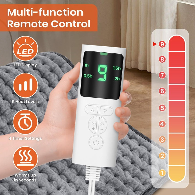 Elektrisches Heizkissen med Timer og einstellbarer Temperatur