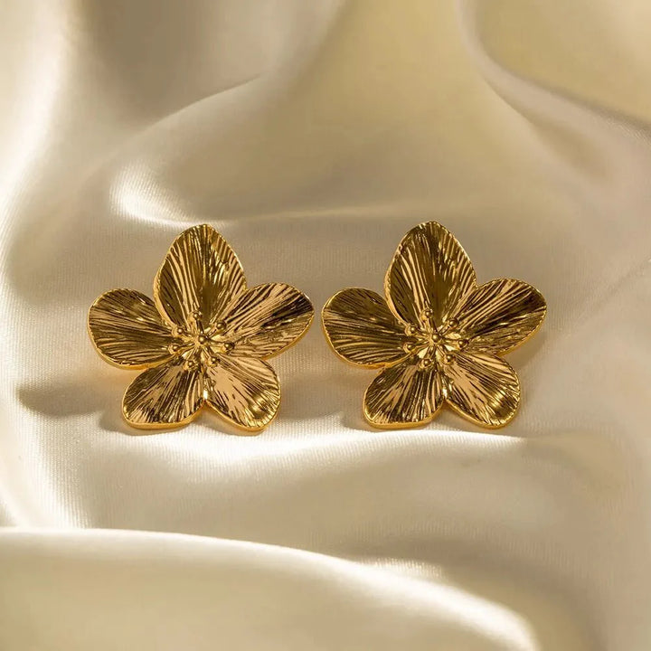 Skanto | Hibiscus Floral Stud Øredobber