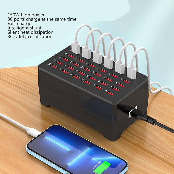 Skanto | USB Multi-Port Desktop Laderstasjon
